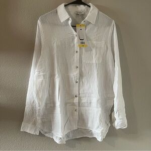 2 womens Casual Button Down Shirts